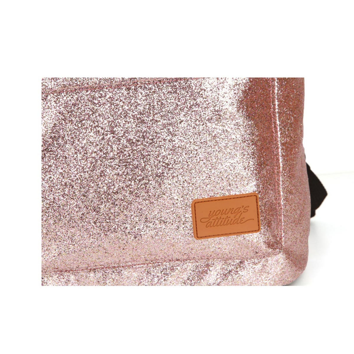 YOUNG'S ATTITUDE  Sac à dos 1 compartiment + poche avant 24L fille rose effet pailleté