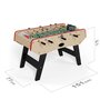 Voir la diapositive 2 : PLAY4FUN Baby-foot CLASSIC type Bistrot - 151 x 77 x 91 cm - Table de Baby-foot avec barres télescopiques et Balles Lièges Inclus