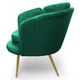 Voir la diapositive 3 : Paris Prix Canapé 2 Places en Velours  Dabren  138cm Vert