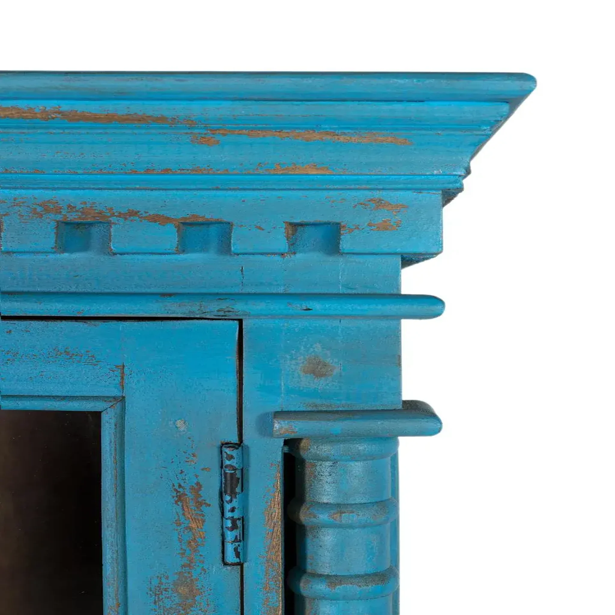 Voir la diapositive 5 : GINER Y COLOMER SL Vitrine en bois de manguier 90 cm style rustique vintage