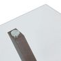 Voir la diapositive 3 : ATMOSPHERA Table à Manger en Verre  Jorel  180cm Transparent & Marron