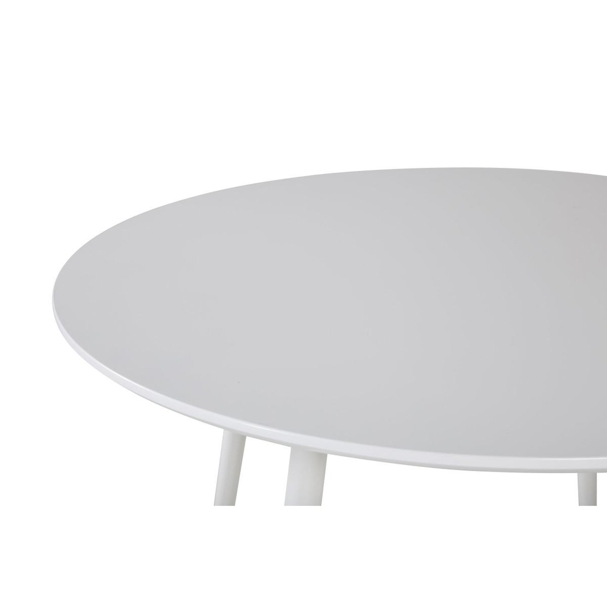 Voir la diapositive 4 : Paris Prix Table à manger ronde  plaza  100cm blanc