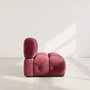 Voir la diapositive 6 : LISA DESIGN Grace - module d'assise en velours texturé