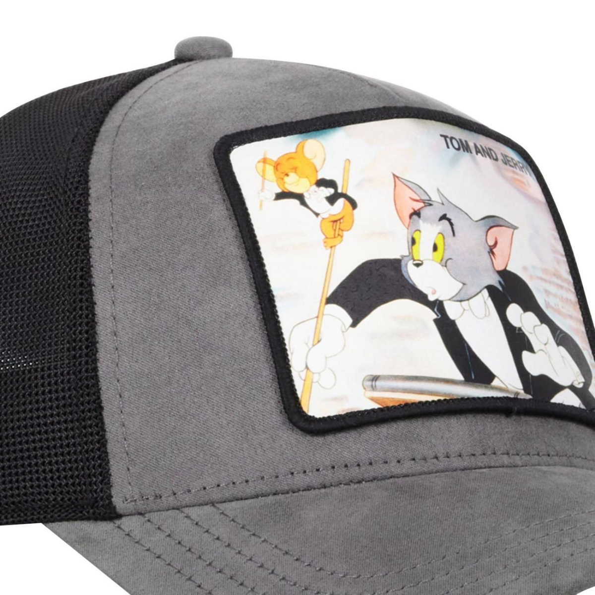 CAPSLAB Casquette trucker avec filet finitions premium Tom et Jerry