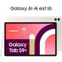 Voir la diapositive 2 : Samsung Tablette Android Galaxy Tab S9+ 12.4 Wifi 256Go Crème
