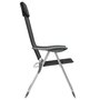 Voir la diapositive 5 : VIDAXL Chaises pliables de camping lot de 4 Noir Aluminium