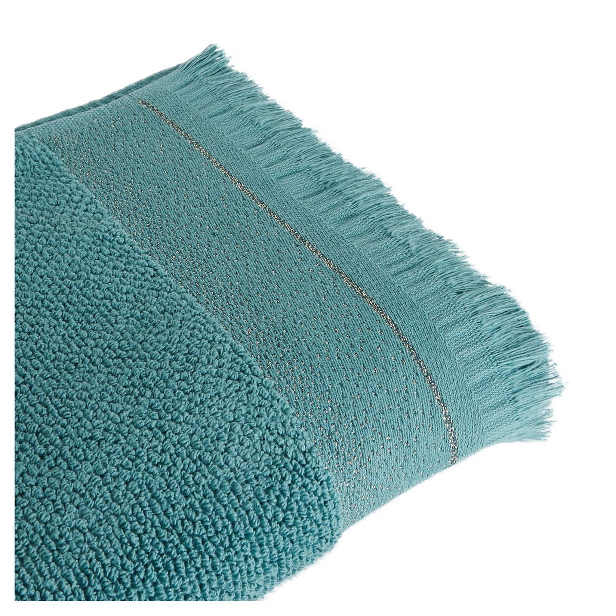 Voir la diapositive 2 : ACTUEL Maxi drap de bain uni en coton qualité zéro twist 500 g/m²