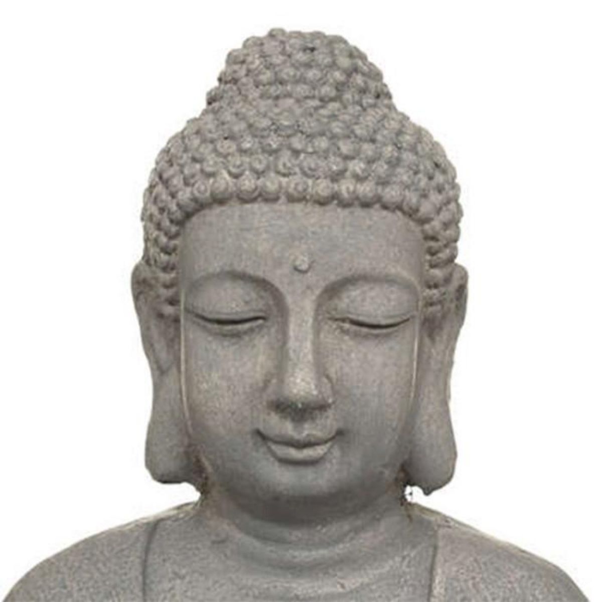 Paris Prix Lampe Solaire d'Extérieur  Bouddha  43cm Gris