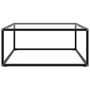 Voir la diapositive 2 : VIDAXL Table basse Noir avec verre trempe 80x80x35 cm