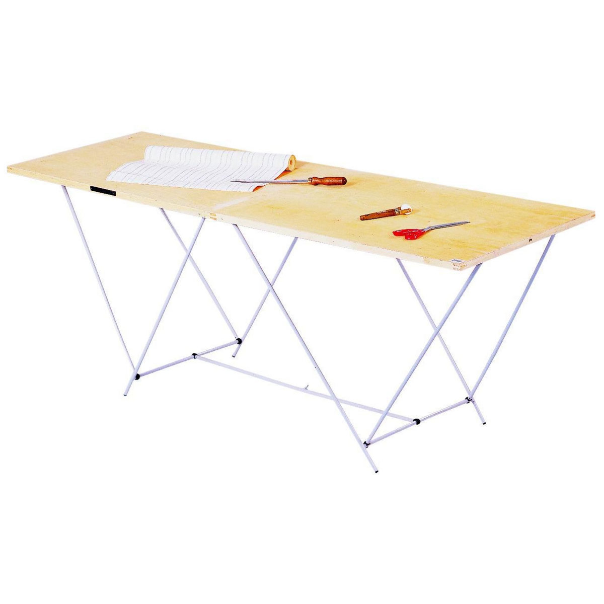 CENTRALE BRICO Table à tapisser pliante OCAI, 60 cm x 2 m
