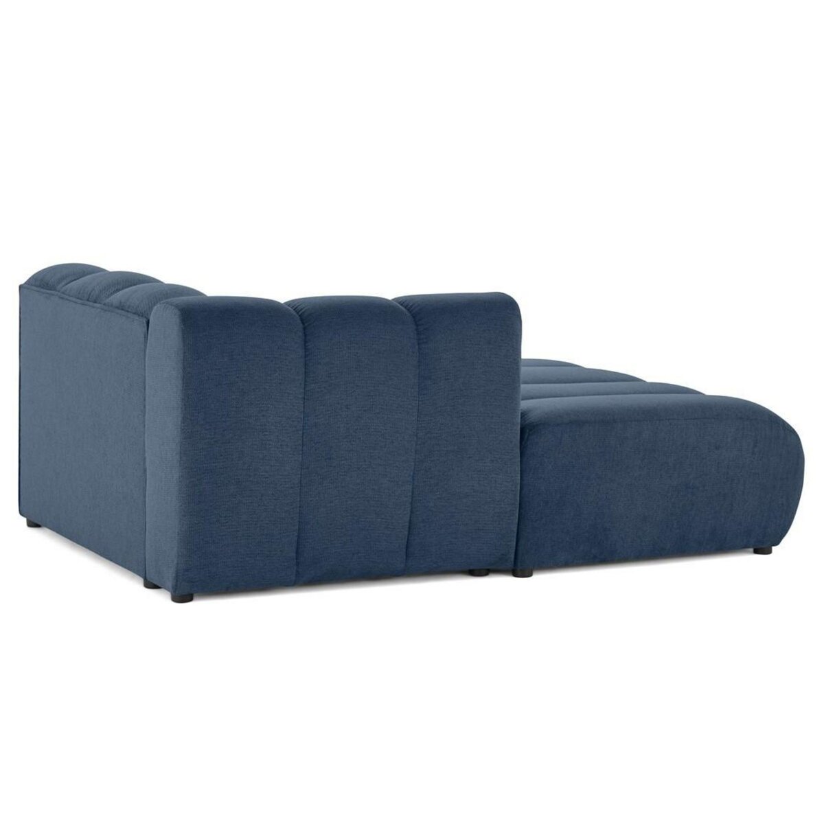 LISA DESIGN Debbie - module d'assise méridienne gauche en tissu texturé