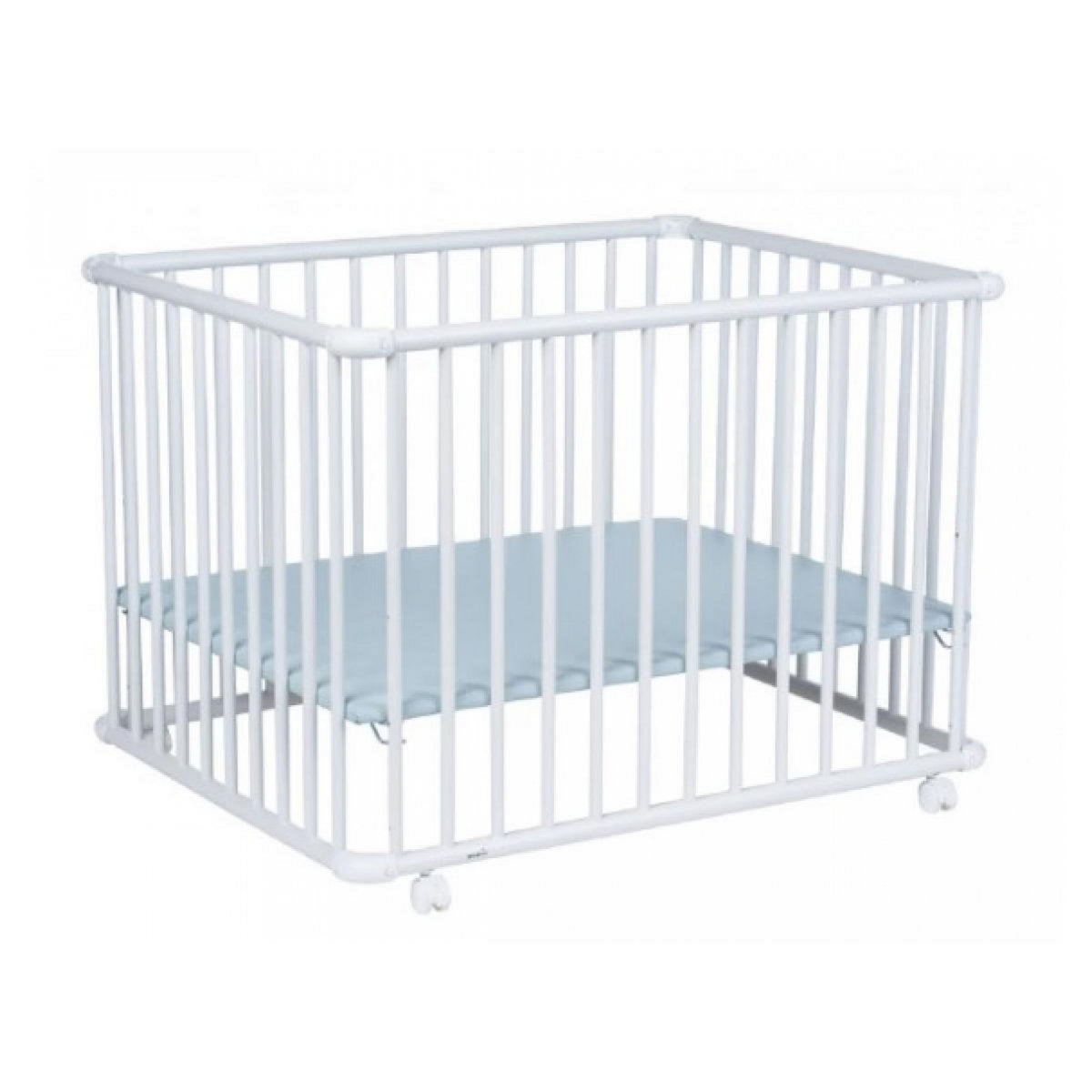 GEUTHER Parc BELAMI + fond reglable 97 x 97 x 71 Cadre Blanc Decor Vert d Eau