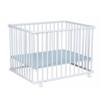 GEUTHER Parc BELAMI + fond reglable 97 x 97 x 71 Cadre Blanc Decor Vert d Eau