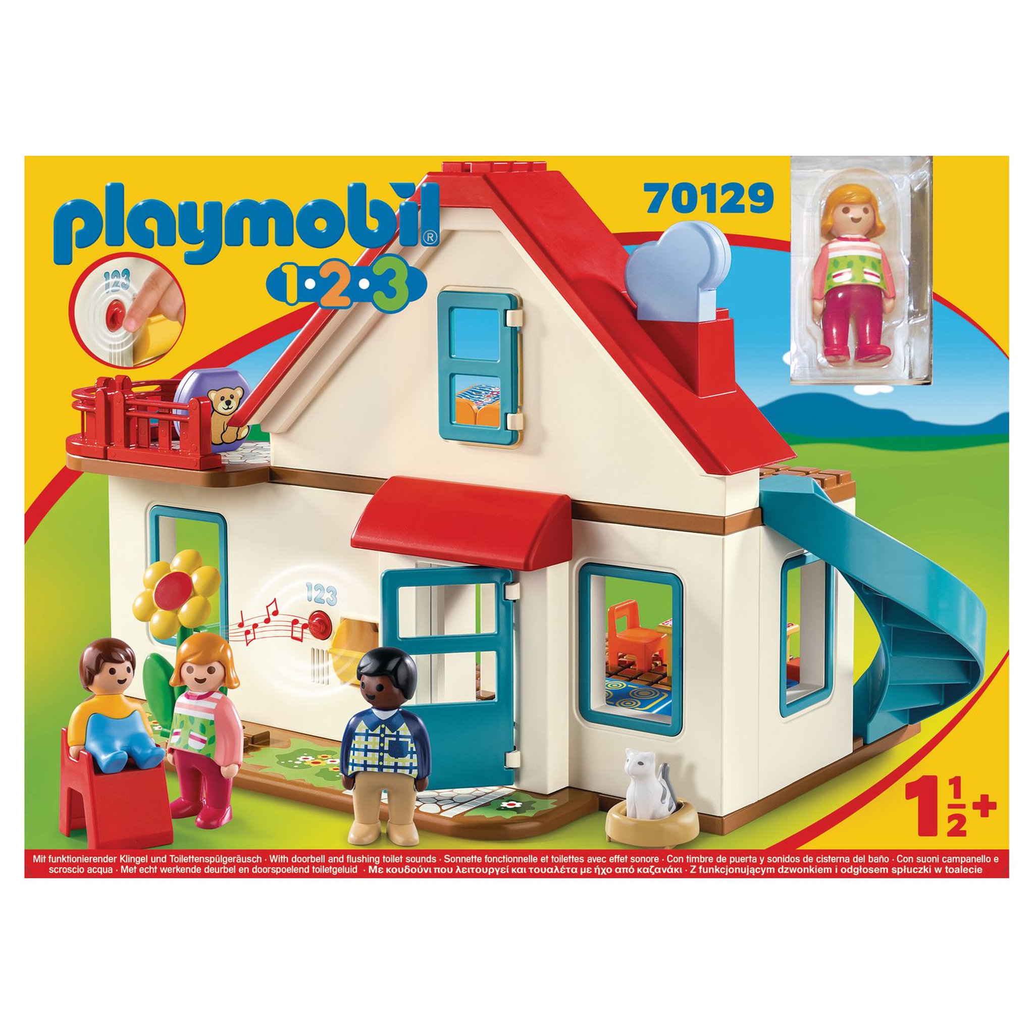 Voir la diapositive 2 : PLAYMOBIL 70129 - 1.2.3 - Maison familiale