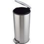 Voir la diapositive 5 : ESSENTIEL B Poubelle de cuisine manuelle ronde 30L inox à pédale
