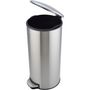Voir la diapositive 5 : ESSENTIEL B Poubelle manuelle ronde 30L inox à pédale