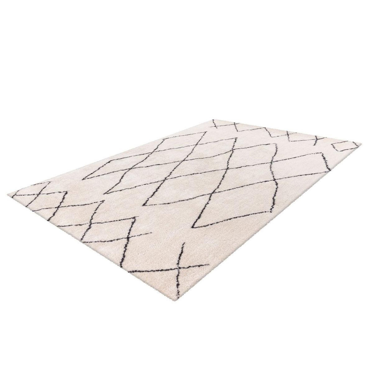 Paris Prix Tapis Motif Géométrique  Orlando  Ivoire