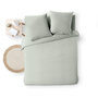 Voir la diapositive 4 : Paris Prix Parure de Lit 3 Pièces  Meline  240x220cm Sauge
