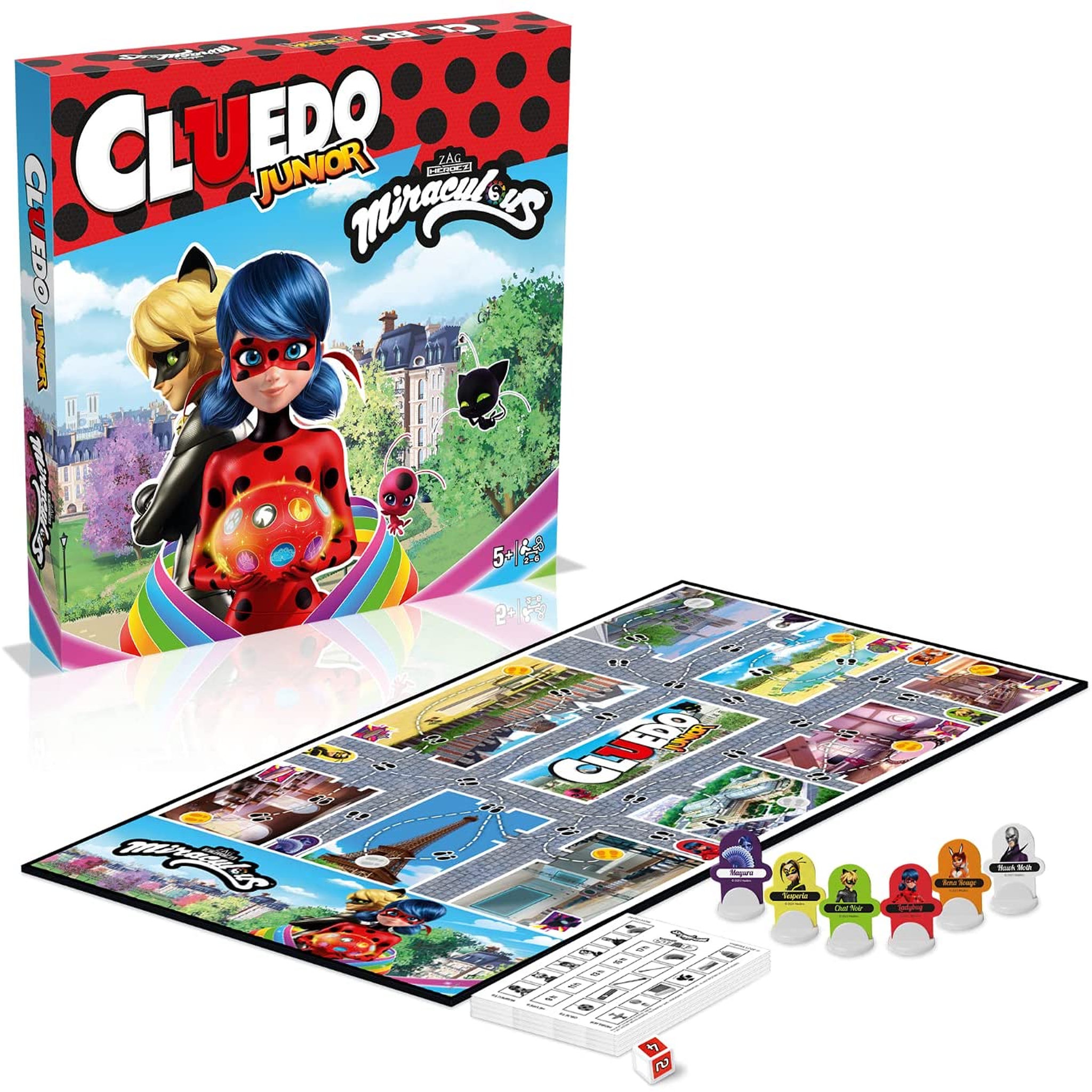 Voir la diapositive 3 :  WINNING MOVES Cluedo junior Miraculous