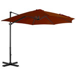 VIDAXL Parasol de jardin en porte-a-faux avec mat en aluminium