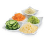 Voir la diapositive 2 : MOULINEX Râpe légumes électrique DJ753E10 FRESH EXPRESS ARGENT 3 CONES