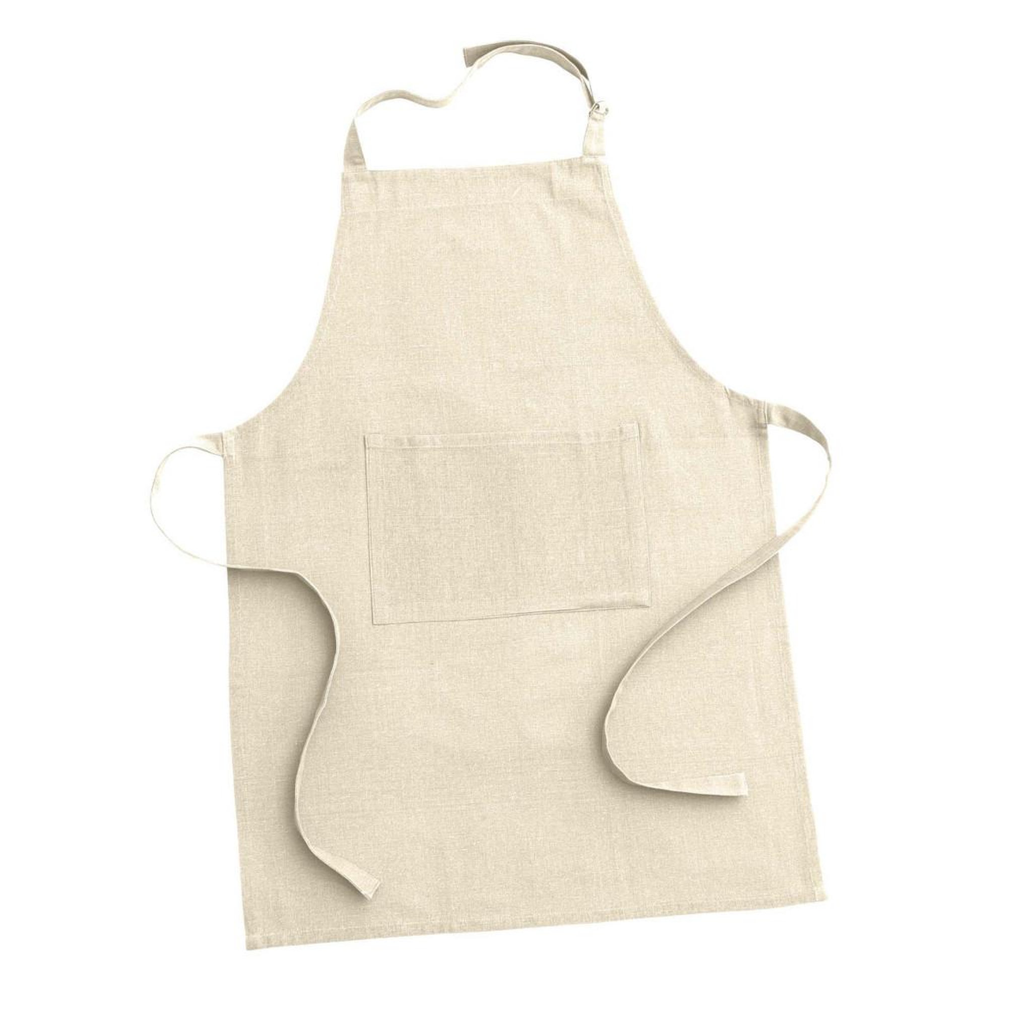 Douceur d'Intérieur Tablier de cuisine avec poche  gourmet  84cm naturel
