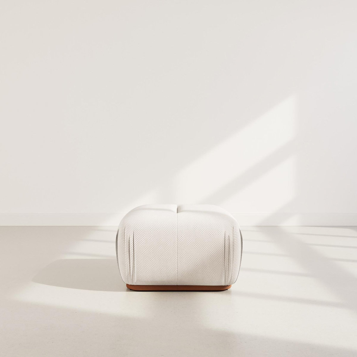 LISA DESIGN Penelope - pouf en velours texturé