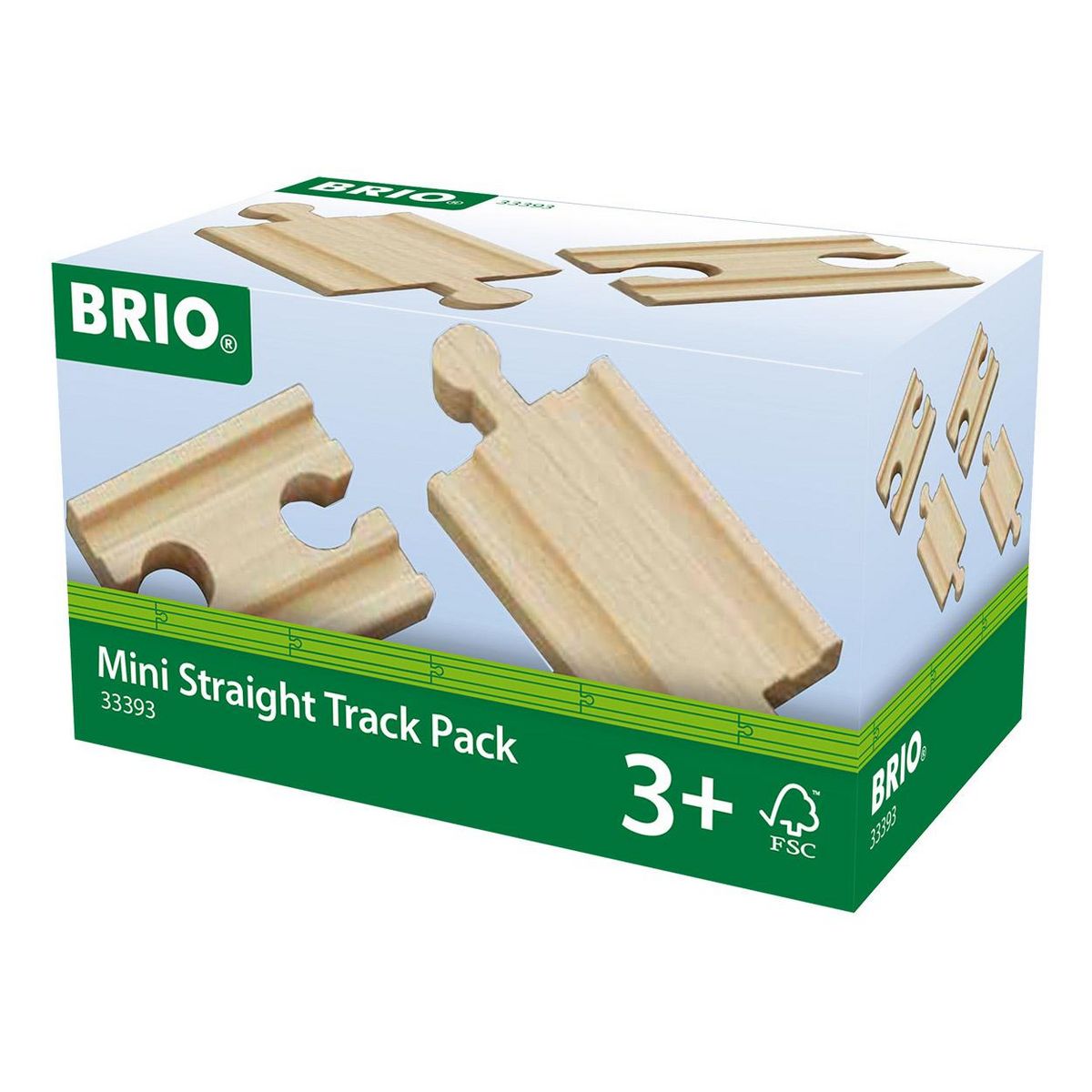 Brio Lot 4 mini rails double mâle / double femelle