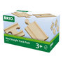 Voir la diapositive 2 : Brio Lot 4 mini rails double mâle / double femelle