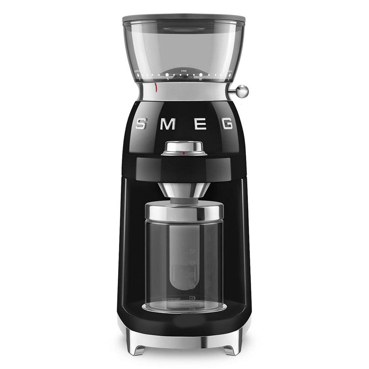 SMEG Moulin à café 240g 150w noir - CGF03BLEU