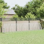 VIDAXL Cage pour poules argente 600x105x120 cm acier galvanise