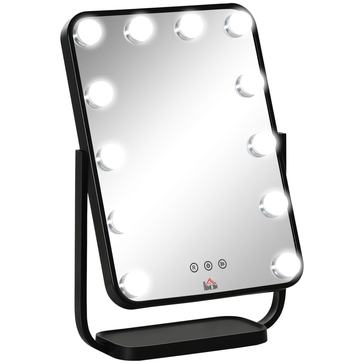  Clip de miroir de pare-soleil de voiture sur le miroir  cosmétique d'écran tactile de maquillage avec le blanc léger Remplacement  Verre Rétroviseur