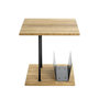 Voir la diapositive 4 : Paris Prix Table d'Appoint & Porte Revues  Pika  45cm Chêne & Noir