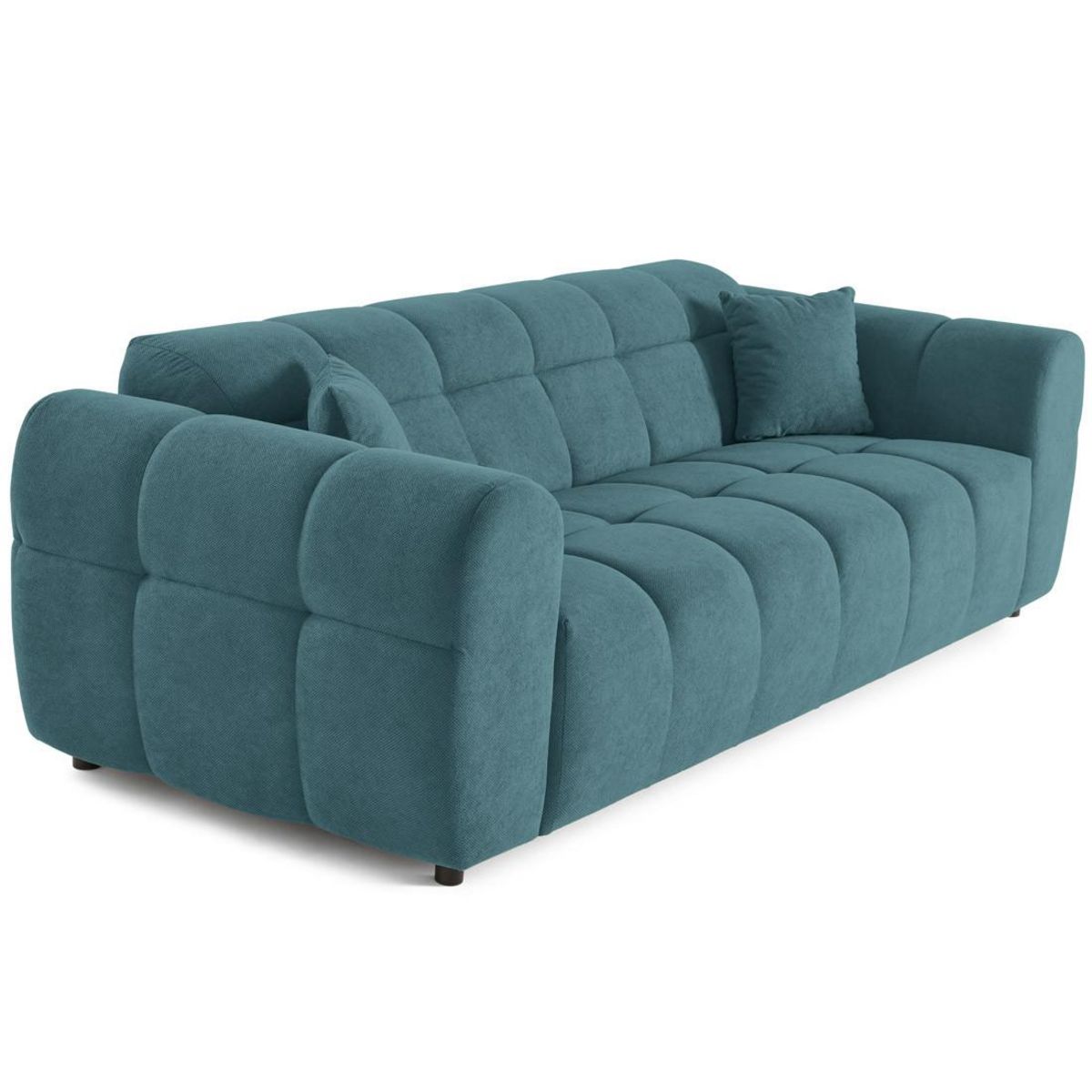 LISA DESIGN Ray - canapé droit 3 places en tissu texturé