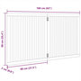 Voir la diapositive 6 : VIDAXL Barriere pour chien pliable 2 panneaux 160 cm bois de peuplier