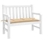 VIDAXL Coussin de banc de jardin beige melange 100x50x7 cm tissu