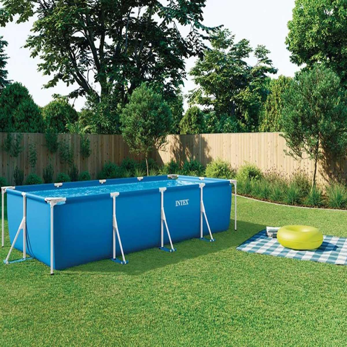 INTEX Piscine tubulaire rectangulaire 4,50 x 2,20 x 0,84 m - Intex