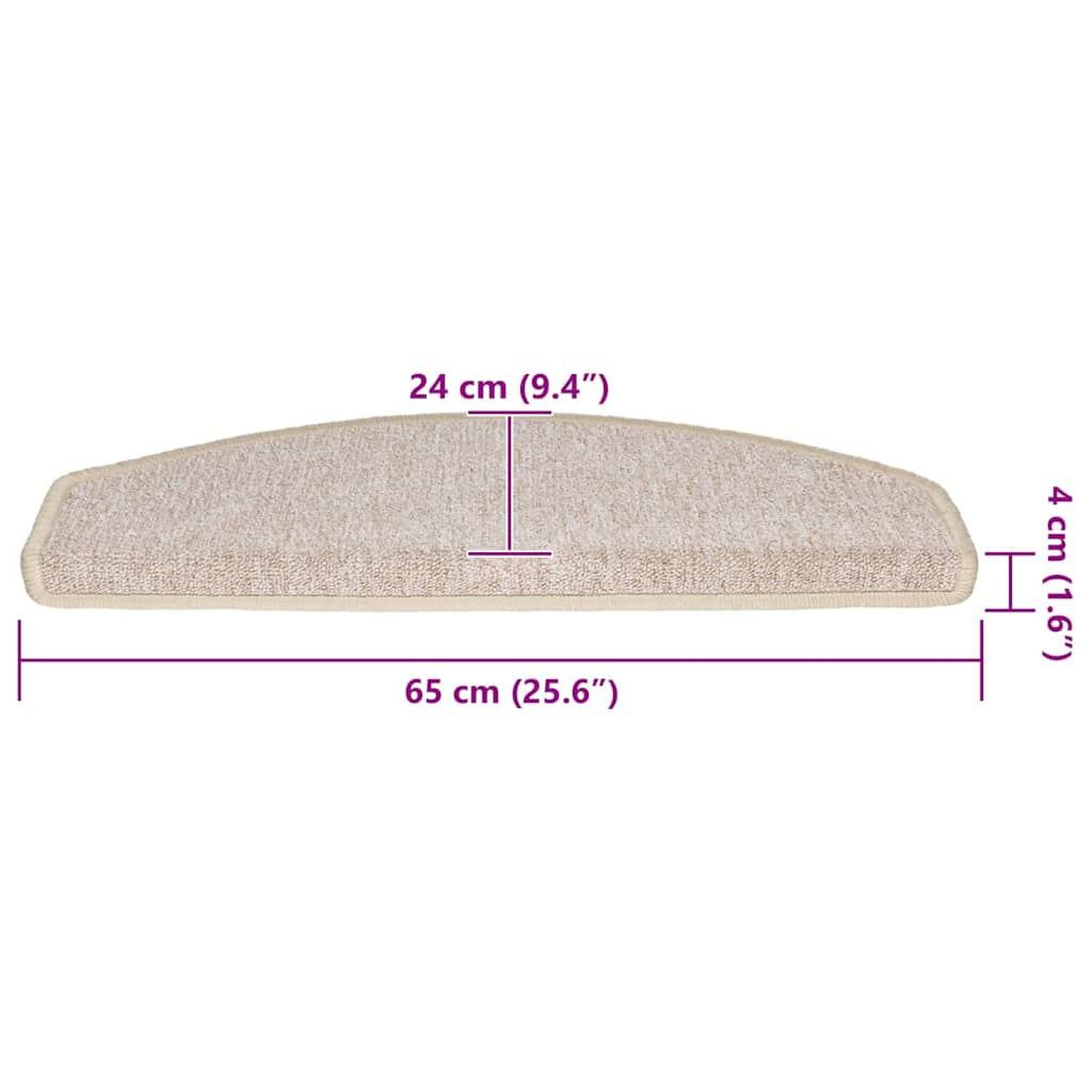 Voir la diapositive 6 : VIDAXL Tapis d'escalier 30 pcs taupe 65x24x4 cm