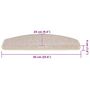 Voir la diapositive 6 : VIDAXL Tapis d'escalier 30 pcs taupe 65x24x4 cm