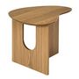 Voir la diapositive 4 : The Home Deco Factory Table d'appoint asymétrique en bois CALYPSO - Beige