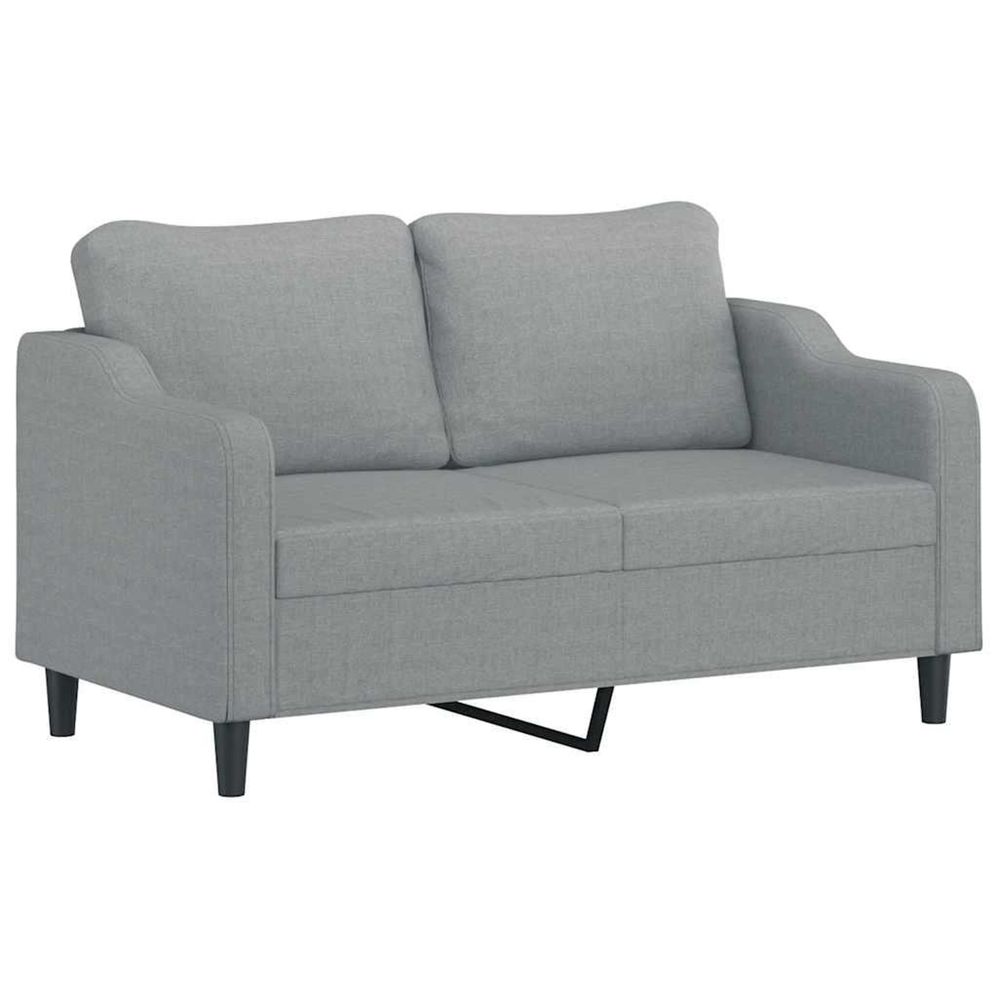 Voir la diapositive 4 : VIDAXL Ensemble de canapes 3 pcs coussins gris clair tissu