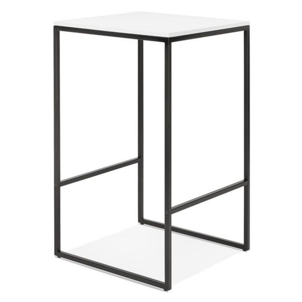 Paris Prix Table d'Appoint Design  Relia  103cm Blanc & Noir