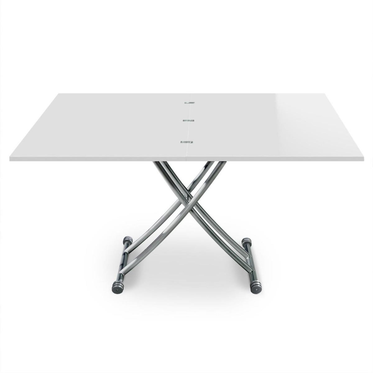 Paris Prix Table Basse Rectangulaire  Higher  150cm Blanc Laqué