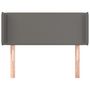Voir la diapositive 3 : VIDAXL Tete de lit avec oreilles Gris 83x16x78/88 cm Similicuir
