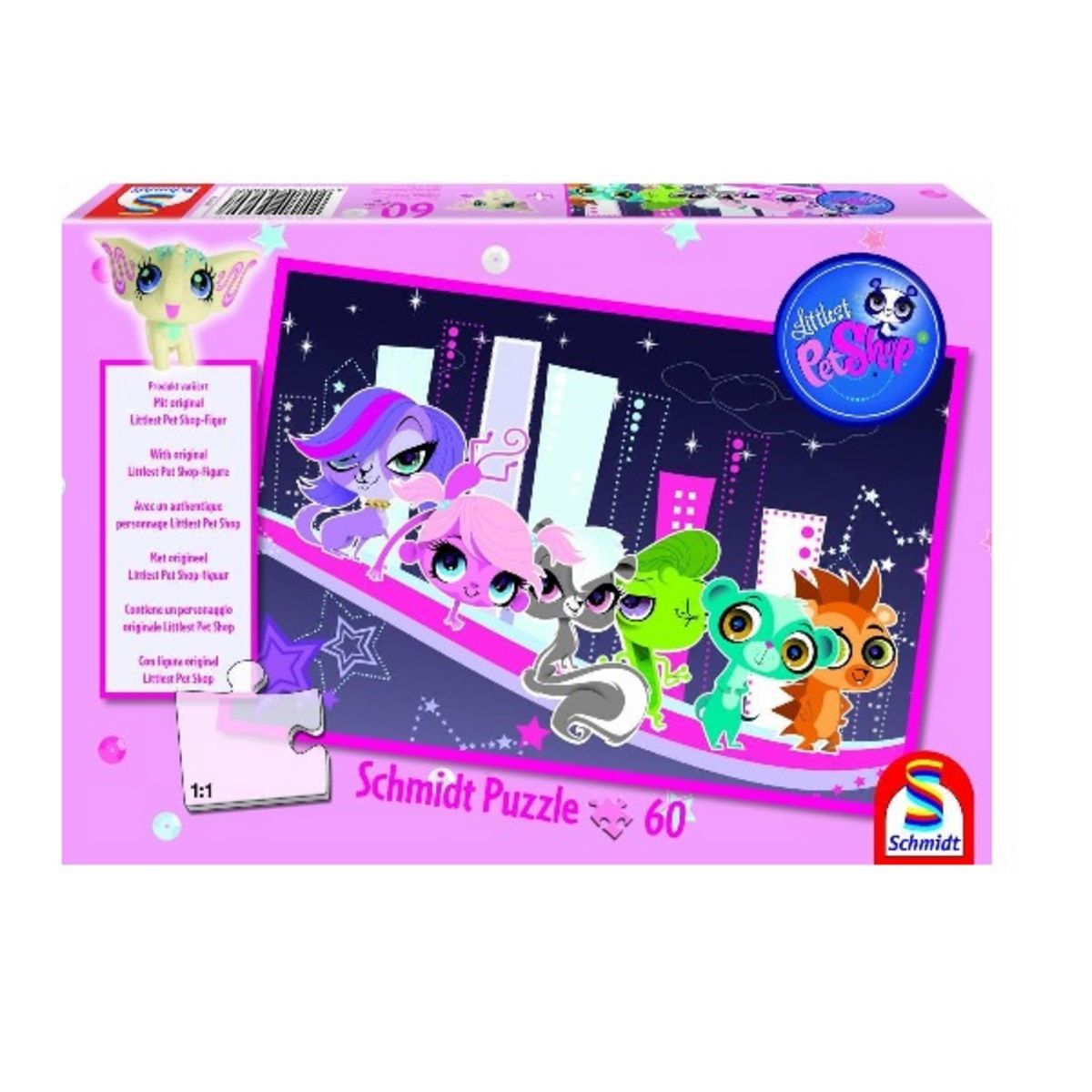 Puzzle Little Petshop 60 pièces + figurine