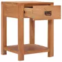 VIDAXL Table de chevet 35x35x50 cm bois de teck massif