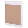 Voir la diapositive 4 : HOMCOM Bureau mural pliable table murale rabattable suspendue sur pied étagère + tableau à craie intégré MDF blanc