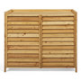 Voir la diapositive 3 : ID MARKET Cache climatiseur en bois naturel protection unité extérieur 95 x 50 x 80 cm