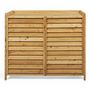 Voir la diapositive 3 : ID MARKET Cache climatiseur en bois naturel protection unité extérieur 95 x 50 x 80 cm