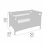 Voir la diapositive 3 : INNOVAGOODS Lit Bébé de Voyage Decuevas Koala 50 x 29 x 30 cm Rose